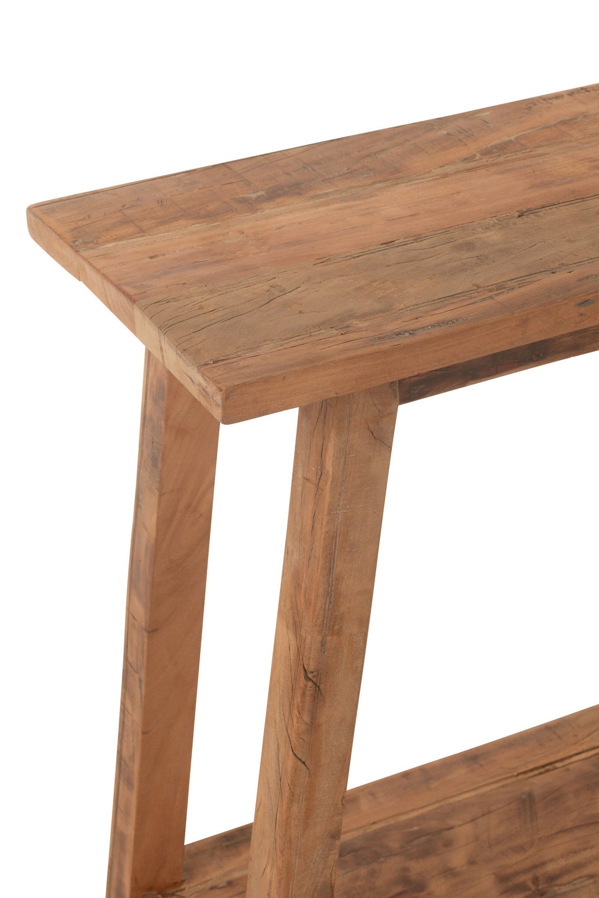 J-Line Console Vierkant Gerecycleerd Hout Naturel