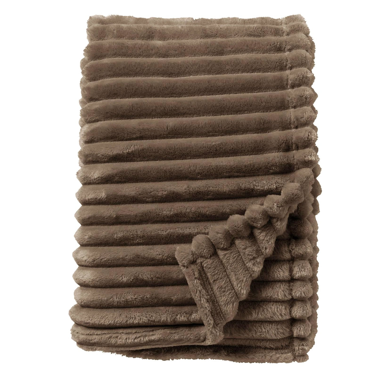 Dutch Decor Ricky - Plaid 150x200 cm - Drijfhout - Taupe