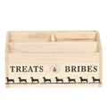 Tijdschriftenhouder Bruin, Hout 28x12x15 cm