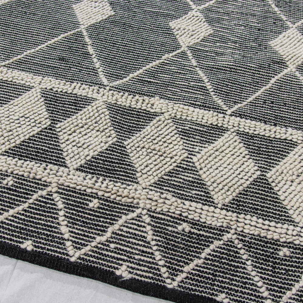 Karpet wol Kiet 200x290cm grijs
