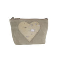 Make up tas hart beige 15cm