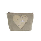 Make up tas hart beige 15cm