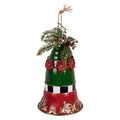 Kerstdecoratie Beeld Bel Ø 24x36 cm Rood Metaal