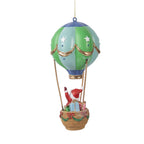 Kersthanger Luchtballon Ø 8x18 cm Groen Kunststof