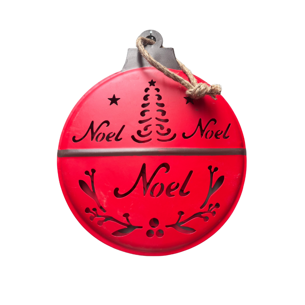 Iron Flat Christmas Ball: Noël L