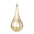 Kerstbal Ø 8x17 cm Goudkleurig Glas