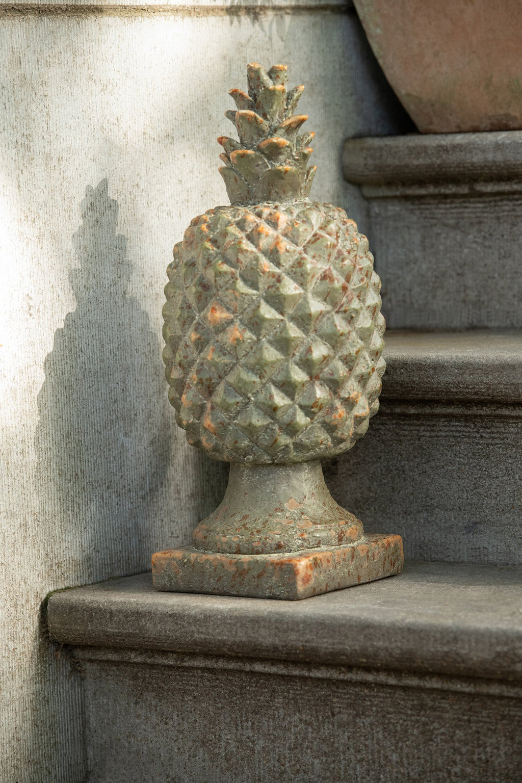 J-Line decoratie Ananas Antiek - polyresin - donkergroen