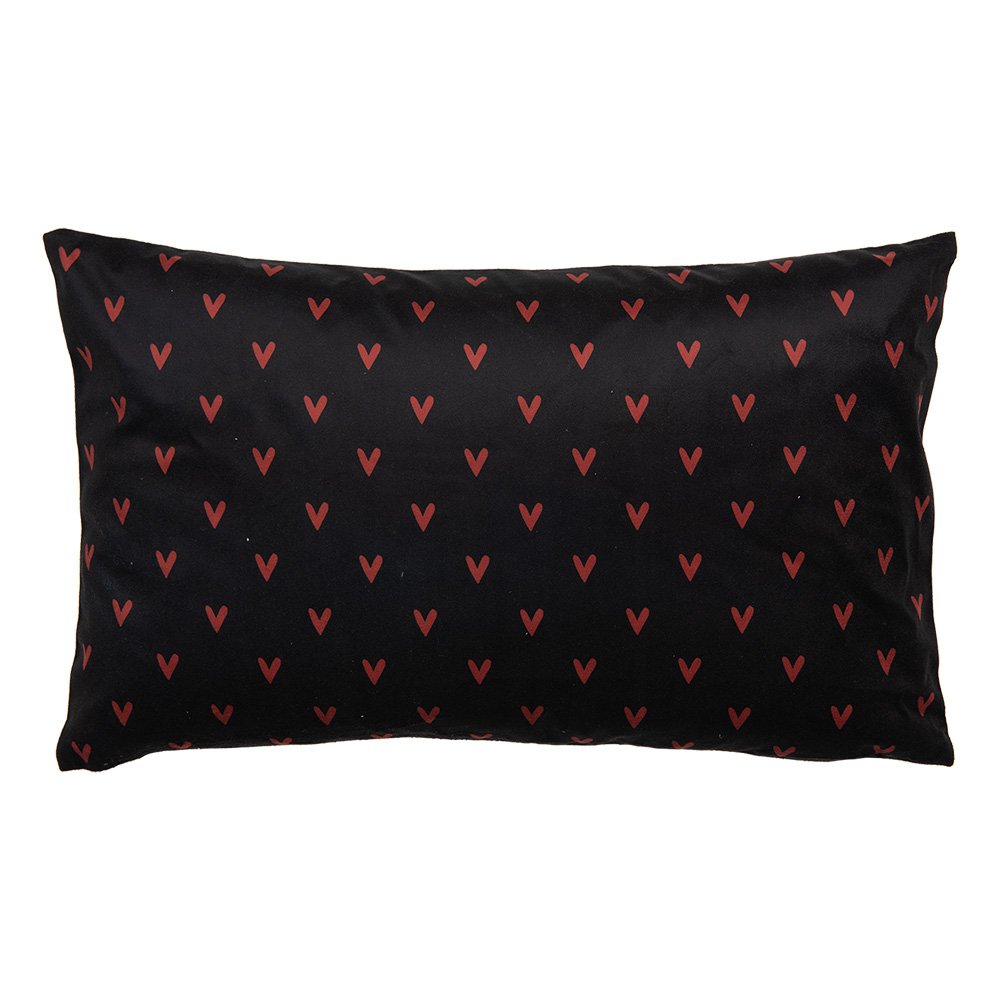Kussenhoes 30x50 cm Zwart Wit Polyester