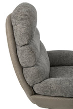 J-Line Fauteuil - metaal - grijs