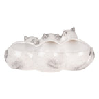 Decoratie Beeld Katten 27x16x10 cm Grijs Keramiek