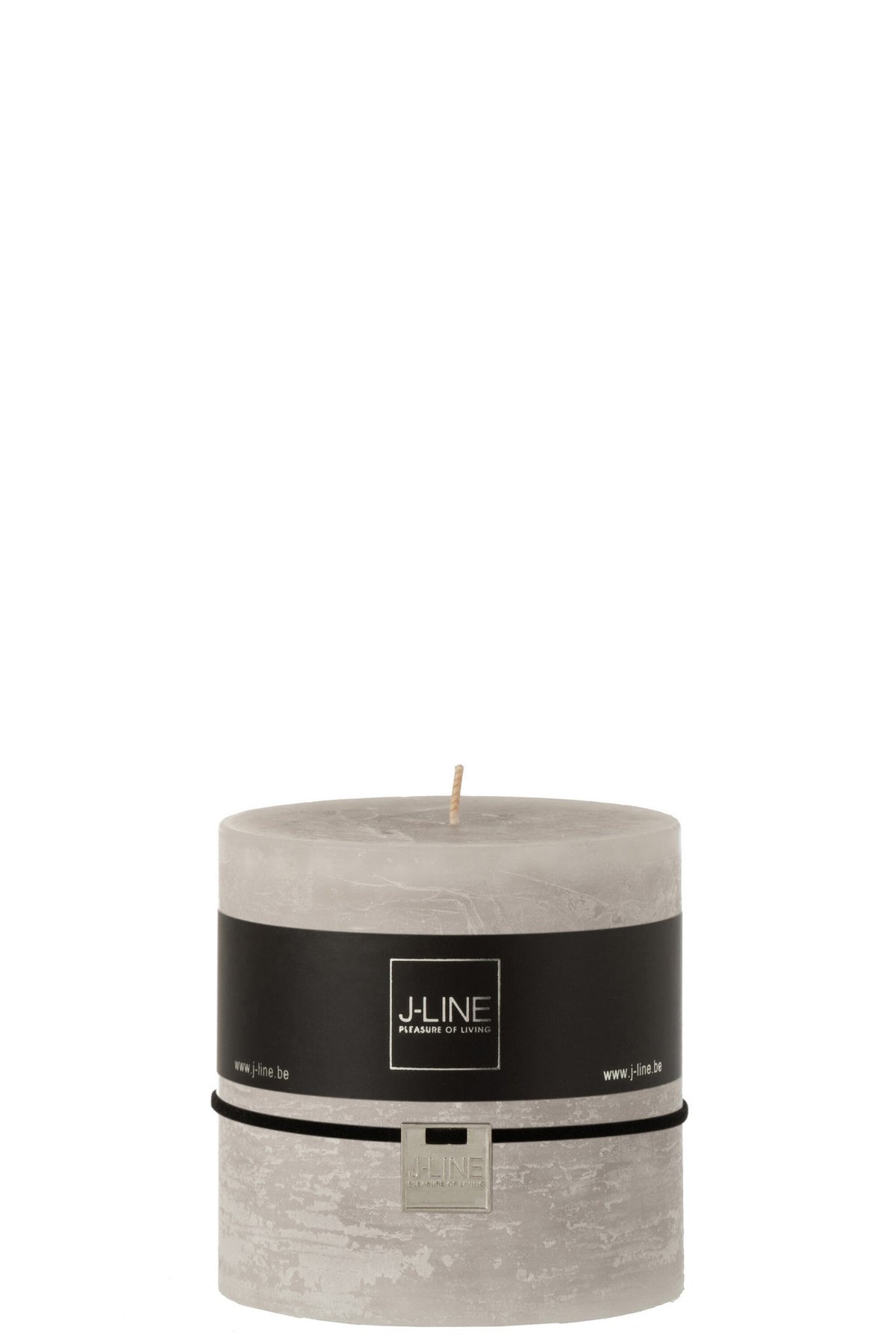 J-Line cilinderkaars - lichtgrijs - L - 75U