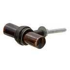 Deurknop set van 4 5x3 cm Bruin Ijzer Meubelknop