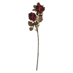 Kunstbloem Roos 70 cm Rood Kunststof