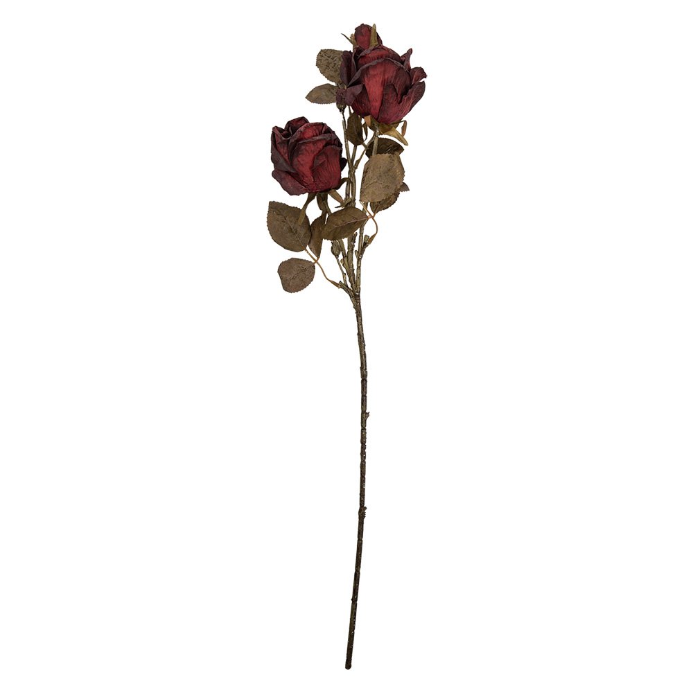 Kunstbloem Roos 70 cm Rood Kunststof
