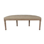 Bankje 125x41x48 cm Bruin Beige Hout