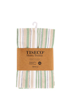 Theedoek multilines - set/4 - 50x70 cm, zwart