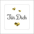 Für Dich - wensetiket - rol van 500 stuks