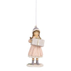 Kersthanger Kind 11 cm Roze Kunststof