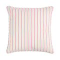 Vivino Kussen strepen wit roze geel 45x45cm