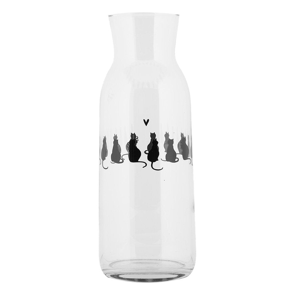Karaf 1000 ml Transparant Glas Katten