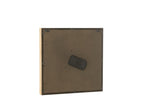 J-Line wandklok Vierkant - hout - naturel - S