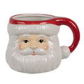 Mok 400 ml Wit Rood Keramiek Kerstman