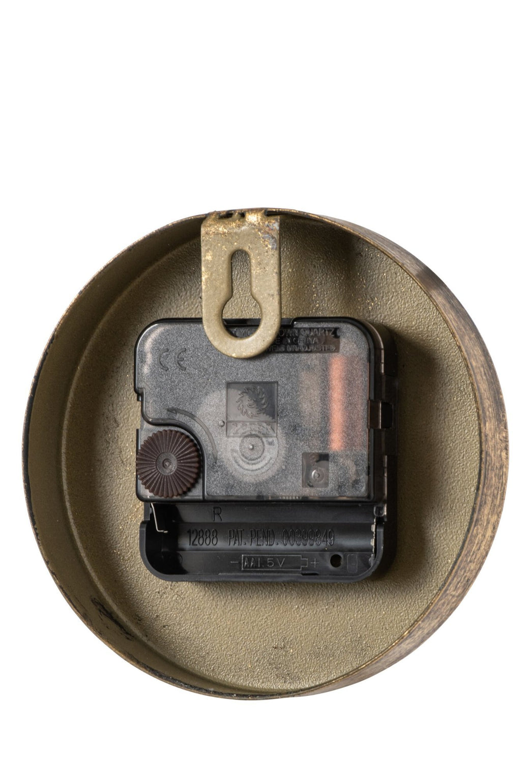 J-Line Wandklok met vogel - ijzer - goud