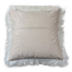 Kussenhoes 45x45 cm Wit Grijs Synthetisch