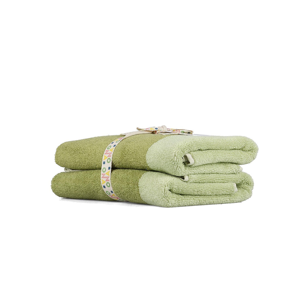 Badhanddoek 50x100cm pistachegroen Pixie - Set van 2