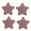 Deurknop Set van 4 Ster Ø 4 cm Roze Keramiek Meubelknop