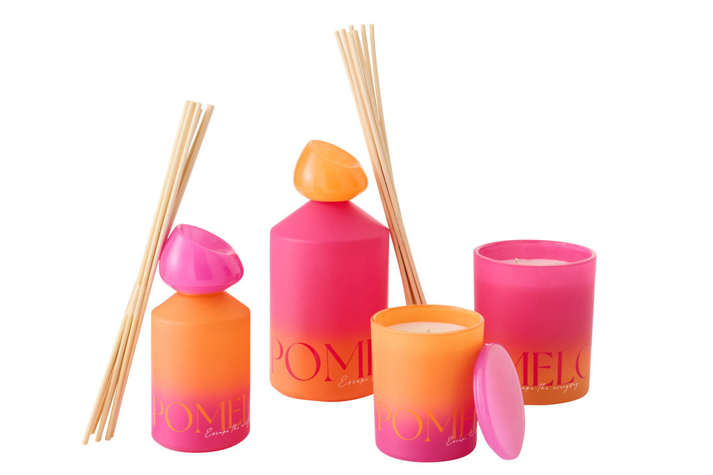 J-Line geurstokjes Oasis - Summer In The Air - glas - roze - large