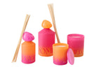 J-Line geurstokjes Oasis - Summer In The Air - glas - roze - large