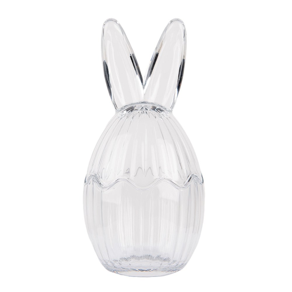 Glazen potje Ei Ø 10x21 cm Transparant Glas