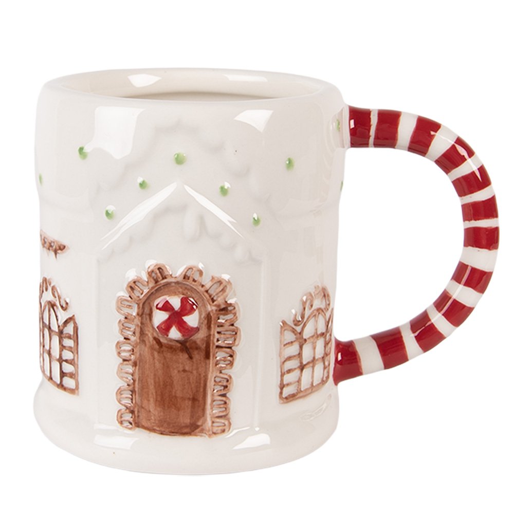 Mok Gingerbread house 400 ml Wit Keramiek