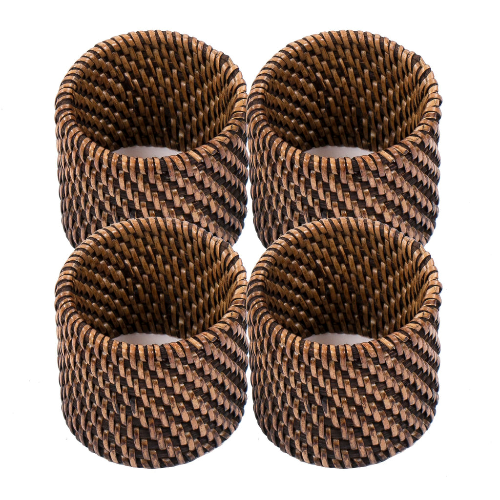 Servetringen Rattan - SET/4 - 4,5x5 cm
