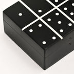 Decoratieve dominoset – harstegels en MDF-doos