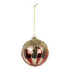 Kerstbal Ø 8x8 cm Goudkleurig Glas