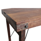 Markt bartafel bruin opklapbaar
