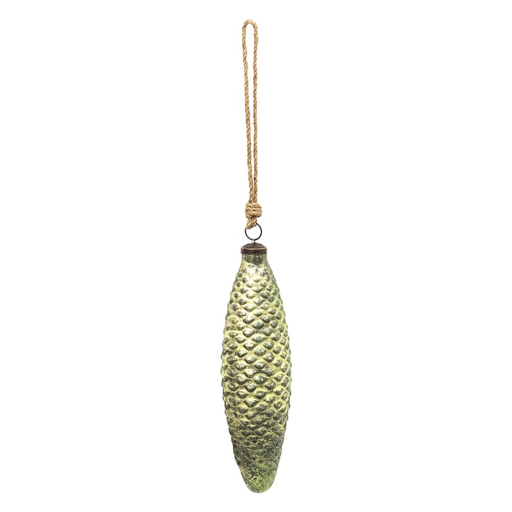 Kerstbal XL 23 cm Groen Glas Kerstdecoratie