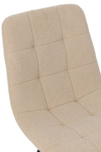 J-Line Eetstoel Clark Metaal/Polyester Wit