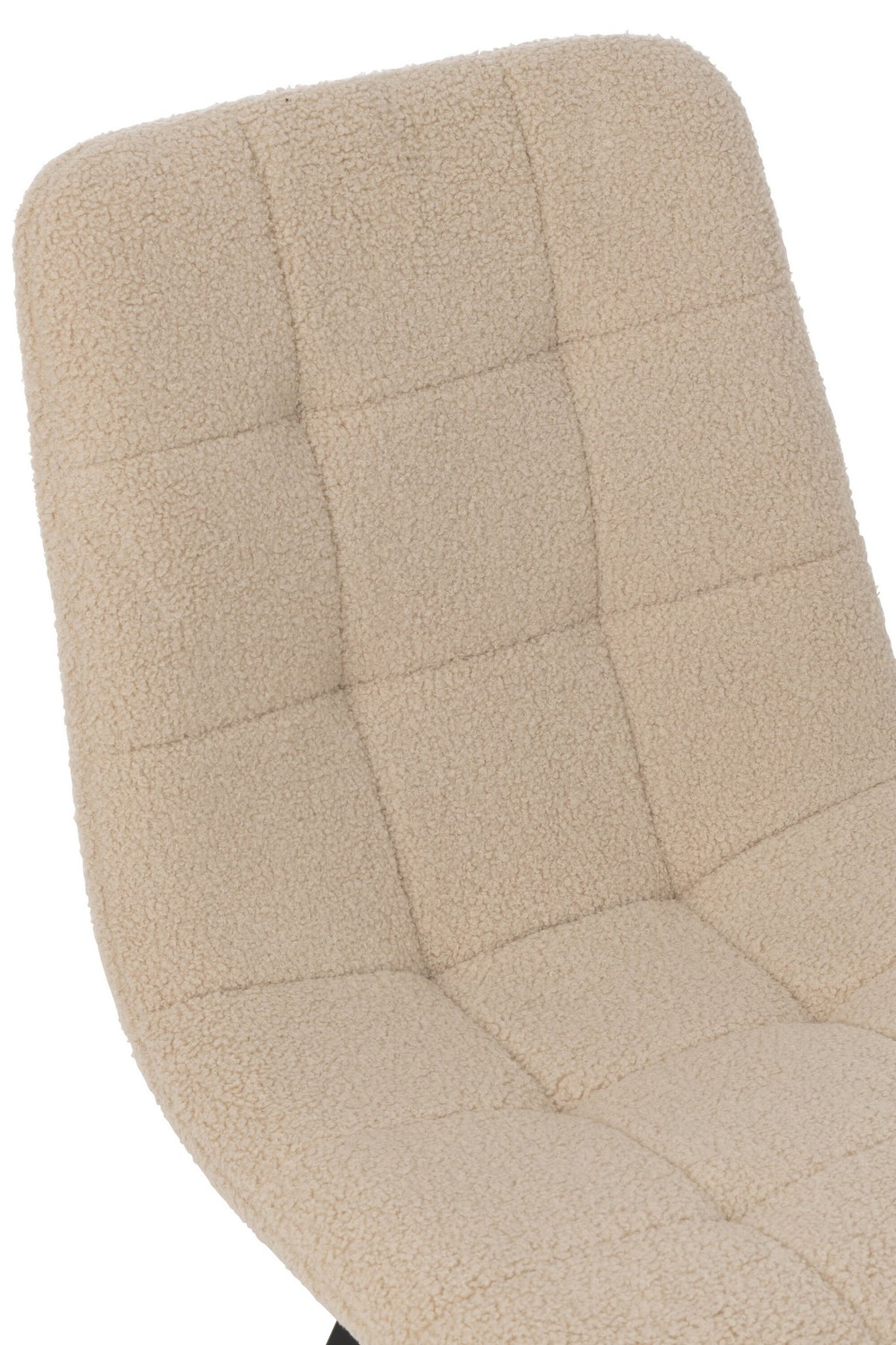 J-Line Eetstoel Clark Metaal/Polyester Wit