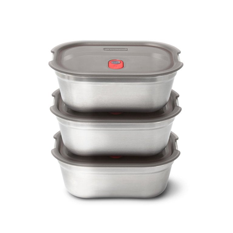 Black+Blum Steel Food Box set Medium - Meal prep - set van 3