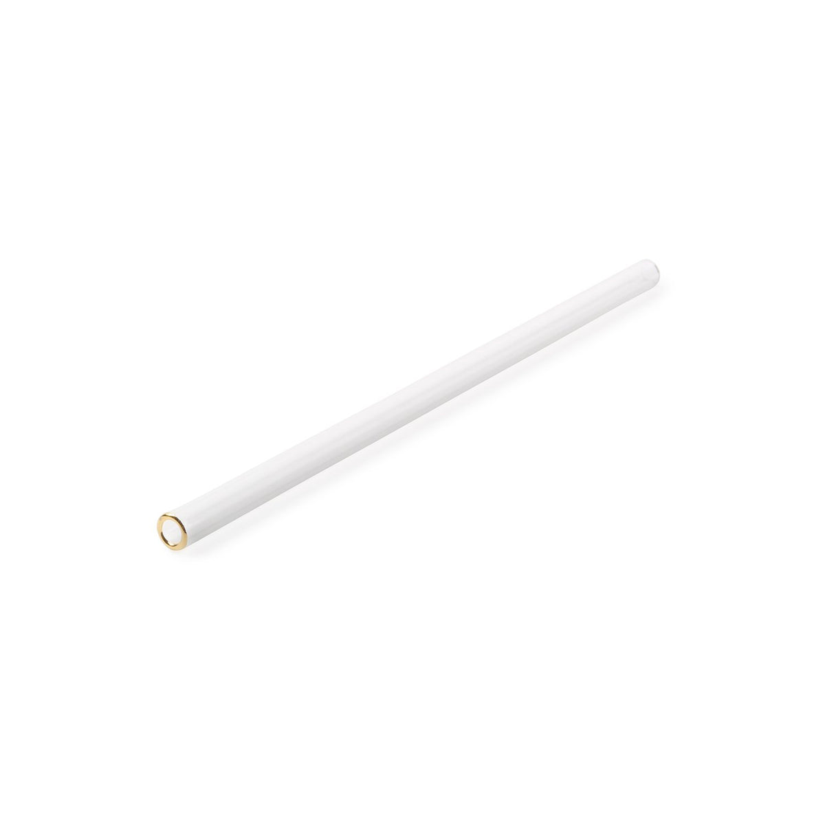 Rietje 20cm met gouden rand Elegance - set/6