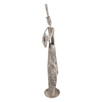 Decoratie Beeld Engel 27x20x107 cm Grijs Metaal