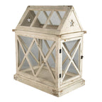 Decoratie Kweekkastje 54x35x66 cm Wit Hout
