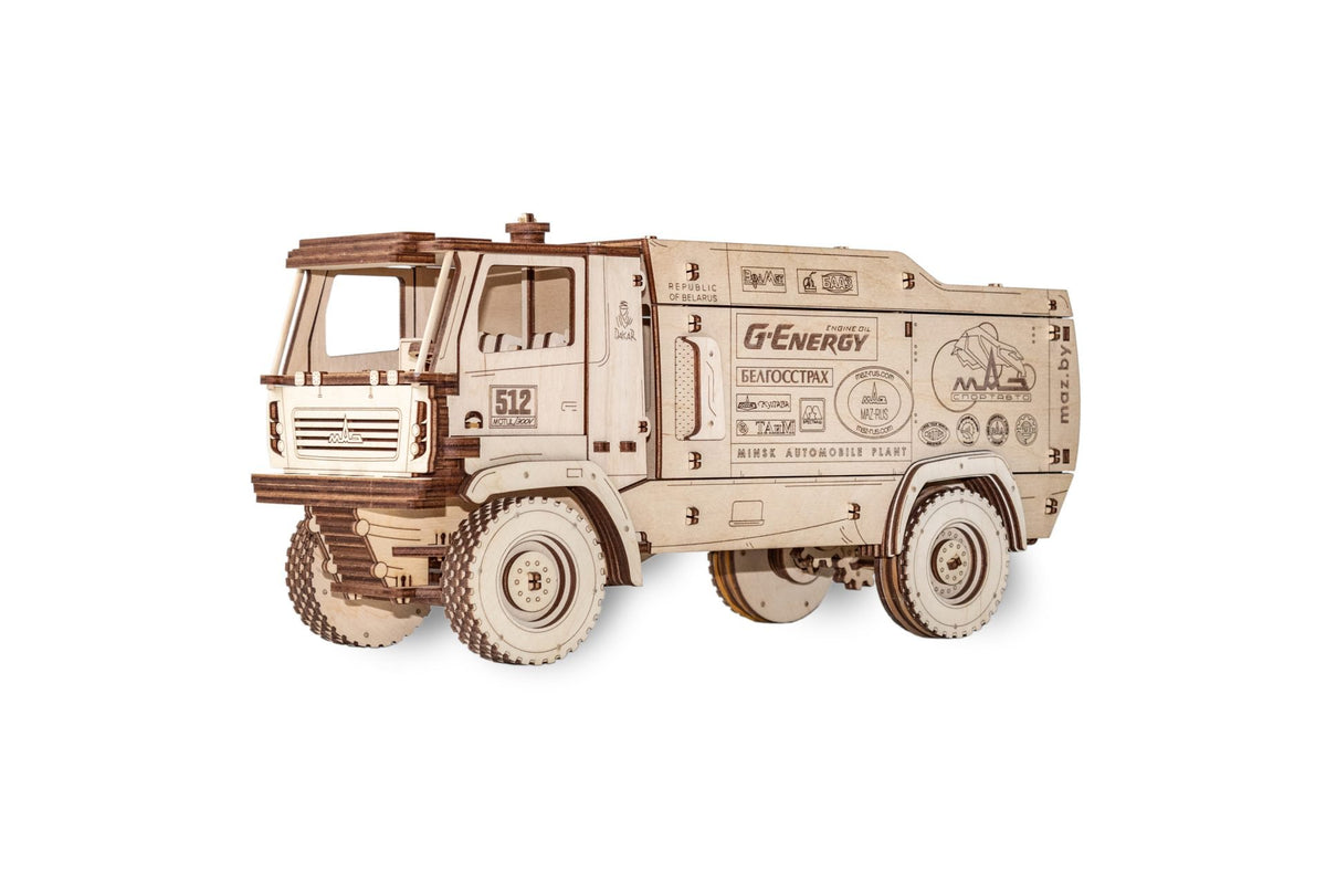 Eco Wood Art (EWA) 3D Mechanische Puzzel, Truck MAZ-5309RR, 686, 35,2x13,1x16,7cm