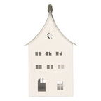 Decoratie Beeld Huis 20x20x39 cm Wit Metaal