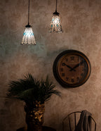 Hanglamp Tiffany Ø 15x115 cm transparant Glas Hanglamp Eettafel