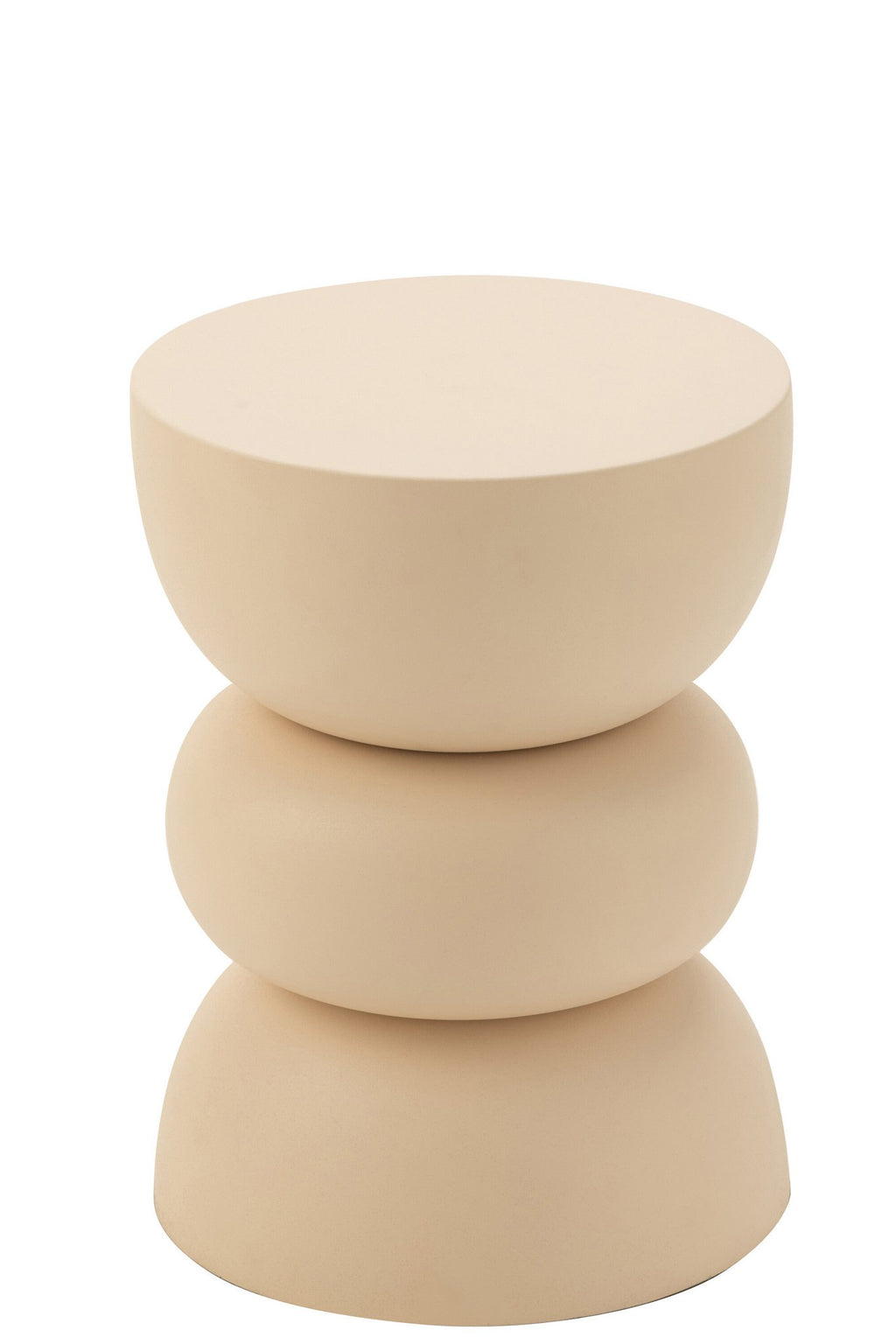 J-Line bijzettafel Lise - ijzer - beige