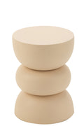 J-Line bijzettafel Lise - ijzer - beige